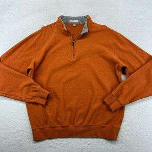 Peter Millar 1/4 Zip Pullover Jacket Sweater Medium Men's Cotton
